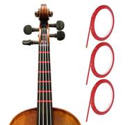 sourcing map 216 ft 3 Rolls Violin Fingerboard Tapes 3mm Red Adhesive PET Cello Finger Guide Stickers Fingerboard Tape for Various Orchestra Instruments Fretboard Note Positions