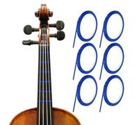 sourcing map 216 ft 6 Rolls Violin Fingerboard Tapes 3mm Blue Adhesive PET Cello Finger Guide Stickers Fingerboard Tape for Various Orchestra Instruments Fretboard Note Positions