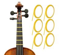 sourcing map 216 ft 6 Rolls Violin Fingerboard Tapes 3mm Dark Yellow Adhesive PET Cello Finger Guide Stickers Fingerboard Tape for Various Orchestra Instruments Fretboard Note Positions