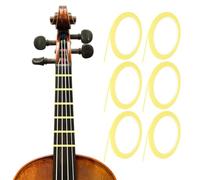 sourcing map 216 ft 6 Rolls Violin Fingerboard Tapes 3mm Light Yellow Adhesive PET Cello Finger Guide Stickers Fingerboard Tape for Various Orchestra Instruments Fretboard Note Positions