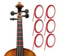 sourcing map 216 ft 6 Rolls Violin Fingerboard Tapes 3mm Red Adhesive PET Cello Finger Guide Stickers Fingerboard Tape for Various Orchestra Instruments Fretboard Note Positions