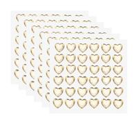 sourcing map 216 Pcs Heart Rhinestone 10mm Self Adhesive Gems Stickers Jewelry Stickers for Jewelry Making, Valentine Makeup, DIY Crafts, Light Brown