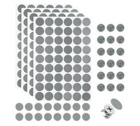 sourcing map 216Pcs Screw Hole Stickers and 200Pcs Screw Cover Caps, 11mm Dustproof Plastic Screws Hole Covers Caps Cam Lock Nuts for Furniture Cabinet Wardrobe, Dark Gray