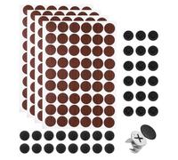sourcing map 216Pcs Screw Hole Stickers and 200Pcs Screw Cover Caps, 16.5x4.5mm Dustproof Plastic Screws Hole Covers Phillips Caps Cam Lock Nuts for Furniture Cabinet Wardrobe, Black