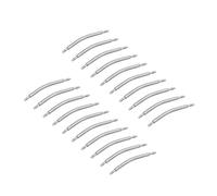 sourcing map 21mm Curved Spring Bar Pins 1.5mm Dia Stainless Steel Double Flanged End Watch Band Link Pin 20pcs