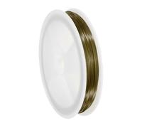 sourcing map 22 Gauge(0.6MM) Copper Wire for Jewelry Making Tarnish Resistant Beading Wire for Jewelry Making Crafts Supplies, Bronze,38M