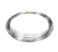 sourcing map 22 Gauge 0.6mm Stainless Steel Wire 10m/33 ft Soft Craft Sculpting wire Tarnish Resistant Jewelry Cable for Jewelry Making Beading DIY Crafts Supplies, Silver