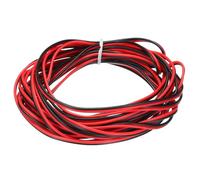 sourcing map 22 Gauge 2 Core Parallel Silicone Wire, 15Ft/4.5M Long 1.7mm Dia Red Black 22 AWG Flexible Extension Cord 300V for LED RGB Cable, Model Plane, Model Car, Electric Appliance
