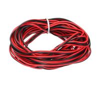 sourcing map 22 Gauge 2 Core Parallel Silicone Wire, 25Ft/7.5M Long 1.7mm Dia Red Black 22 AWG Flexible Extension Cord 300V for LED RGB Cable, Model Plane, Model Car, Electric Appliance