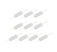 sourcing map 22 Ohm Ceramic Cement Resistor, 7W Power Wirewound Horizontal Cement Resistor Kit Tolerance 5% for Audio Equipment Power Adapters Frequency Divider Circuit Board(Pack of 10)