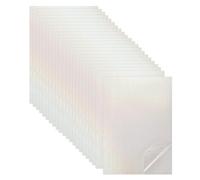 sourcing map 22 Sheets Holographic Sticker Paper, 8.3" x 11.7" Holographic Self-Adhesive A4 Transparent Waterproof Laminate Overlay Film for Photo Cards Scrapbook Decorations(Line)