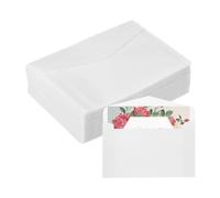 sourcing map 220 Pack Vellum Jackets, 4x6 Inch Vellum Paper Pre-Folded Vellum Envelopes Transparent 53GSM for Wedding Invitation Accessories Bridal Showers Birthdays Wraps