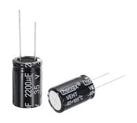 sourcing map 2200uF 35V 16x25mm Electrolytic Capacitor, Radial Leads Aluminum Capacitors for TV, LCD Monitor, VCD, 15Pcs