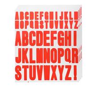 sourcing map 220pcs 4 Sheets Letter Stickers Vinyl Waterproof Alphabet Self Adhesive Sticker Letters for Indoor/Outside Sticker Decal Mailbox Craft Door Car Christmas Decoration Red