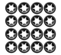 sourcing map 220Pcs Internal Tooth Lock Washers, M8 ID 18mm OD Star Locking Washer Quick Speed Retaining Clips Fasteners for Machinery, Automobile, Industrial Use, Flat Edge
