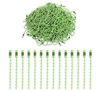sourcing map 220pcs Metal Ball Bead Chain, 100mm Long Bead Connector Clasp Dog Tag Hanging Chain for Key Chains Tags Craft Projects Jewelry Making, Light Green