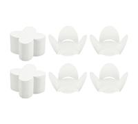 sourcing map 220Pcs Truffle Wrappers, Mini Cupcake Liners, Chocolate Candy Cups, Dessert Base Liners for Christmas, Valentine's Day, Wedding Birthday Party, White