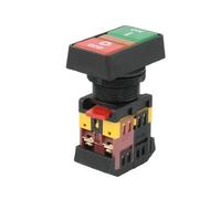 sourcing map 220V AC Yellow Light ON/Off Start Stop Momentary Push Button Switch 22mm 1 NO NC