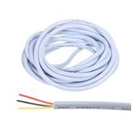 sourcing map 22AWG Electrical Wire 3 Conductors 10FT/3m Power Cable Flexible Extension Signal Signal Cable White for LED Strips Lamps Lighting Power Supply