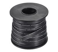 sourcing map 22AWG Silicone Ribbon Cable 4Pin 22 Gauge Flat Cable Flexible Silicone Wire 10m/32.8ft Black Stranded Tinned Copper Wire for Model Plane, Model Car, Electric Appliance