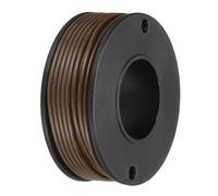 sourcing map 22AWG Stranded PVC Hookup Wire 10M/33ft Brown, Electrical UL1007 Spool Tinned Copper Wire for Internal Connecting, Marine