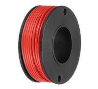 sourcing map 22AWG Stranded PVC Hookup Wire 10M/33ft Red, Electrical UL1007 Spool Tinned Copper Wire for Internal Connecting, Marine