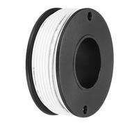 sourcing map 22AWG Stranded PVC Hookup Wire 10M/33ft White, Electrical UL1007 Spool Tinned Copper Wire for Internal Connecting, Marine