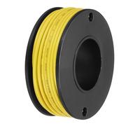 sourcing map 22AWG Stranded PVC Hookup Wire 10M/33ft Yellow, Electrical UL1007 Spool Tinned Copper Wire for Internal Connecting, Marine
