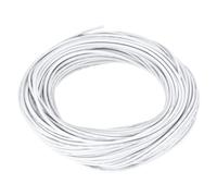 sourcing map 22AWG Stranded PVC Hookup Wire, UL1015 600V 30m/100ft Tinned Copper Electrical Wire White 221 F for Internal Connecting