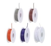 sourcing map 22AWG Wire 22 Gauge Electrical Wire, 50m(164ft Total) PVC 1007 Stranded Wire Hookup Wire Tinned Copper Wire for DIY Wiring