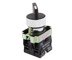 sourcing map 22mm Latching 2 NO Three 3-Position Rotary Selector Select Switch ZB2-BE101C