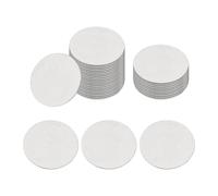 sourcing map 22mm Stainless Steel Disc, 50Pcs Metal Stamping Blanks Tags Circle Round Metal Plate Strike DIY for Laser Engraving Stamping Craft Name Tag Jewelry Making, (1mm Thick)