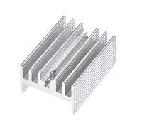 sourcing map 22mm x 15mm x 10mm TO-220 Aluminum Heatsink for Cooling MOSFET Transistor Diodes 10pcs