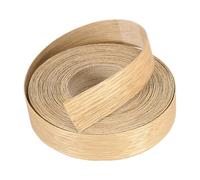sourcing map 22mm x 7.62m Wood Edge Banding, Pre-Glued Iron on Edging Strip, Plywood Wood Grain Repair Tape for Cabinet Repair, Furniture Restoration, Handicraft DIY, White Oak