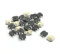 sourcing map 22pcs 4x4x1.5mm SMT Surface Mounted Devices Momentary Tact Tactile Push Button Switch 4P