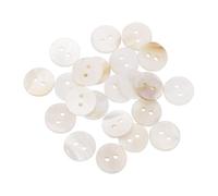 sourcing map 22Pcs Natural Shell Buttons, 2 Hole 12.5mm Mother of Pearl Buttons for Shirt Clothes Coats Suits Jacket Jeans Skirts Sewing Craft DIY Decoration, Yellow White