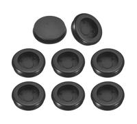 sourcing map 22Pcs Rubber Grommets 7/8" (22mm) Drill Hole, 11/16" (18mm) ID Single Sided Hole Plugs Ring Gasket for Firewall Cable Wire Protecting, Black
