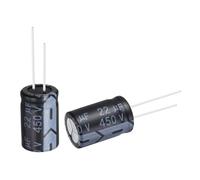sourcing map 22uF 450V 13x20mm Electrolytic Capacitor, Radial Leads Aluminum Capacitors for TV, LCD Monitor, VCD, 24Pcs