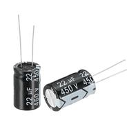 sourcing map 22uF 450V 13x21mm Electrolytic Capacitor, Radial Leads Aluminum Capacitors for TV, VCD, LCD Monitor, Speaker, 20Pcs