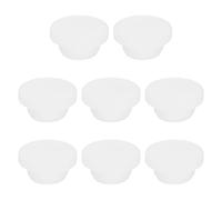 sourcing map 23.3mm Silicone Rubber Solid Plug Soft Flexible Stoppers T-Shaped Silicone Plugs for Hole Translucent White 8 Pieces, 23.3x33x10mm