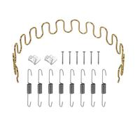 sourcing map 23.6" Upholstery Spring Replacement Kit, Carbon Steel Sagging Cushions Repair Kit Arch Spring with Balance Hooks, S Spring Clips, Screws for Sofa Recliner Chair, Gold