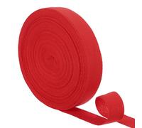 sourcing map 23 Yards Cotton Twill Tape, 1-inch Herringbone Webbing Ribbon Bias Binding Tapes for Clothes Sewing, DIY Crafting (Bright Red)