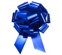 sourcing map 24"/60cm Car Extra Giant Large Pull Bow Christmas Metallic Gift Wrapping Bows Ribbon for Wedding Car Baskets Presents Big Gift Bow, Blue