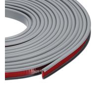 sourcing map 24.9 ft U-Shape Edge Banding, Fit 1/2 Inch Adhesive TPE Flexible Furniture Edge Protector for Cabinets, Countertop, Shelves, Table, Woods, Gray