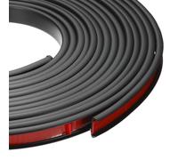 sourcing map 24.9 ft U-Shape Edge Banding, Fit 1/2 Inch Adhesive TPE Flexible Furniture Edge Protector for Cabinets, Countertop, Shelves, Table, Woods, Black