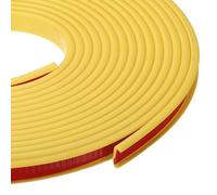 sourcing map 24.9 ft U-Shape Edge Banding, Fit 1/2 Inch Adhesive TPE Flexible Furniture Edge Protector for Cabinets, Countertop, Shelves, Table, Woods, Yellow