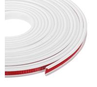 sourcing map 24.9 ft U-Shape Edge Banding, Fit 1/2 Inch Adhesive TPE Flexible Furniture Edge Protector for Cabinets, Countertop, Shelves, Table, Woods, White