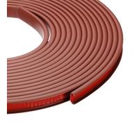 sourcing map 24.9 ft U-Shape Edge Banding, Fit 1/2 Inch Adhesive TPE Flexible Furniture Edge Protector for Cabinets, Countertop, Shelves, Table, Woods, Red