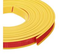 sourcing map 24.9 ft U-Shape Edge Banding, Fit 11/16 Inch Adhesive TPE Flexible Furniture Edge Protector for Cabinets, Countertop, Shelves, Table, Woods, Yellow