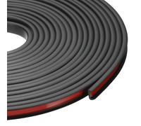 sourcing map 24.9 ft U-Shape Edge Banding, Fit 3/8 Inch Adhesive TPE Flexible Furniture Edge Protector for Cabinets, Countertop, Shelves, Table, Woods, Black